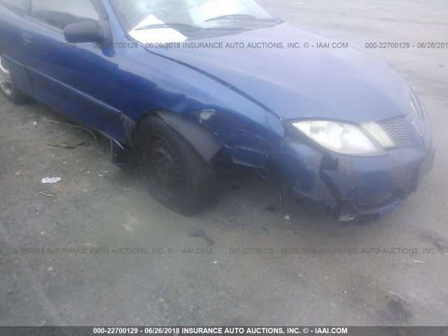 1G2JB12F437148898 - 2003 PONTIAC SUNFIRE BLUE photo 6