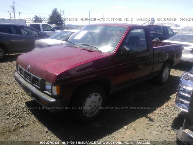 1N6SD11S2RC418264 - 1994 NISSAN TRUCK XE RED photo 2