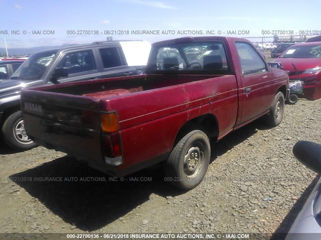 1N6SD11S2RC418264 - 1994 NISSAN TRUCK XE RED photo 4