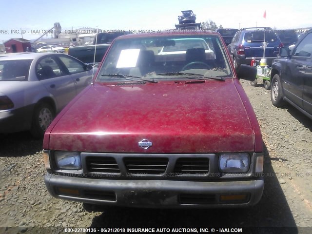 1N6SD11S2RC418264 - 1994 NISSAN TRUCK XE RED photo 6