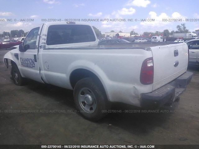 1FTSF30588EE30474 - 2008 FORD F350 SRW SUPER DUTY WHITE photo 3