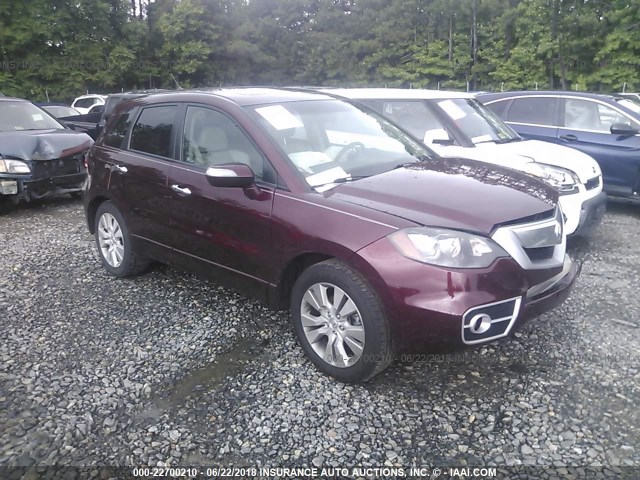 5J8TB1H52BA005826 - 2011 ACURA RDX TECHNOLOGY MAROON photo 1