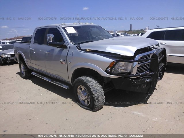 3C6UD5FL2CG120829 - 2012 DODGE RAM 2500 LARAMIE SILVER photo 1