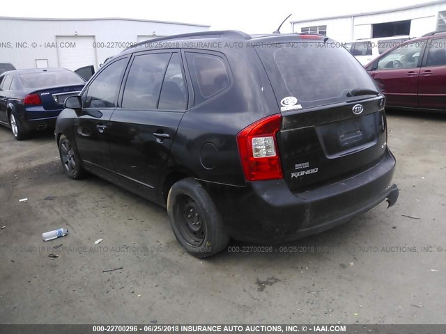 KNAFG526187146332 - 2008 KIA RONDO LX/EX BLACK photo 3