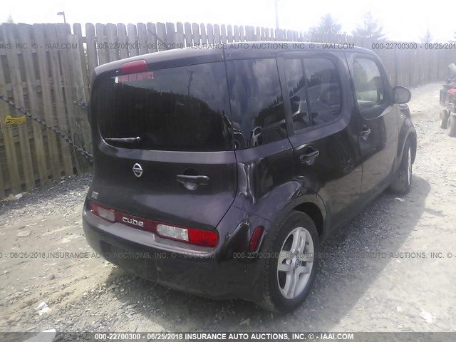 JN8AZ28R09T103881 - 2009 NISSAN CUBE S/SL MAROON photo 4