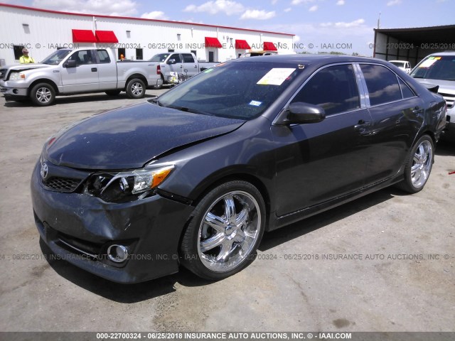 4T1BF1FK3EU340356 - 2014 TOYOTA CAMRY L/SE/LE/XLE Qəhvəyi foto 2