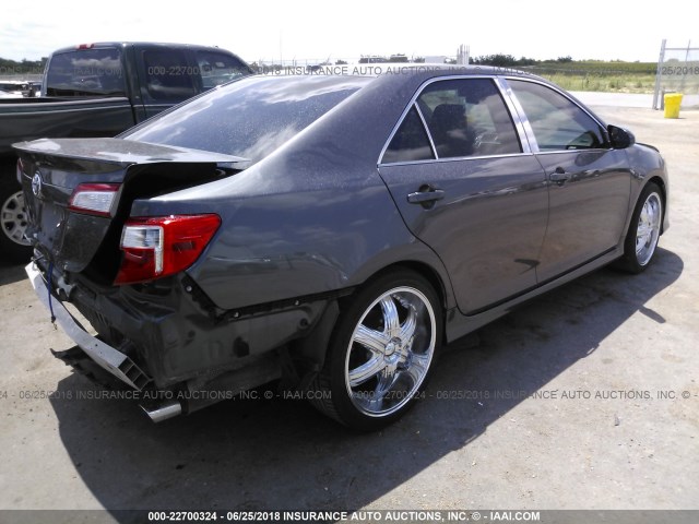 4T1BF1FK3EU340356 - 2014 TOYOTA CAMRY L/SE/LE/XLE Qəhvəyi foto 4