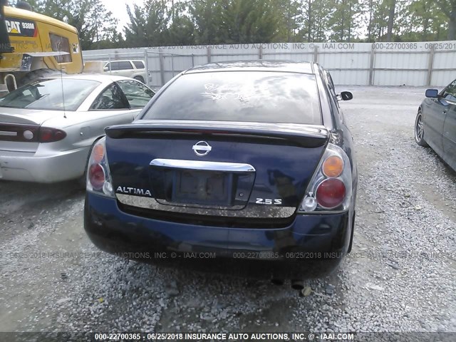 1N4AL11E52C266925 - 2002 NISSAN ALTIMA S/SL BLUE photo 6