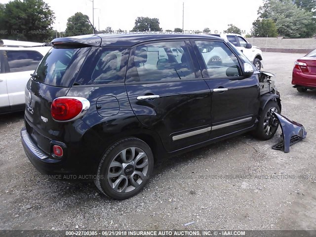 ZFBCFACHXEZ017686 - 2014 FIAT 500L LOUNGE BLACK photo 4