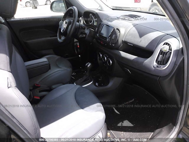 ZFBCFACHXEZ017686 - 2014 FIAT 500L LOUNGE BLACK photo 5