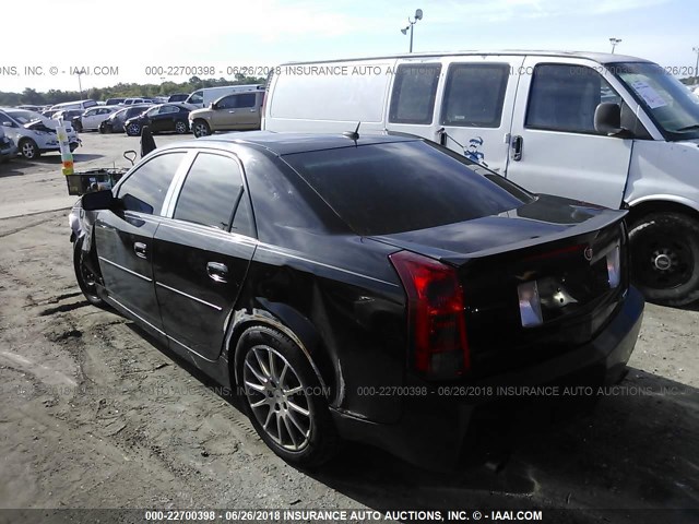 1G6DP577970112497 - 2007 CADILLAC CTS HI FEATURE V6 BLACK photo 3