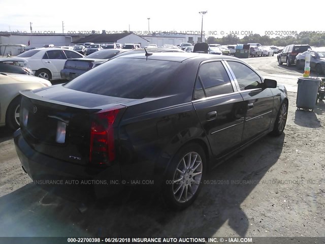 1G6DP577970112497 - 2007 CADILLAC CTS HI FEATURE V6 BLACK photo 4