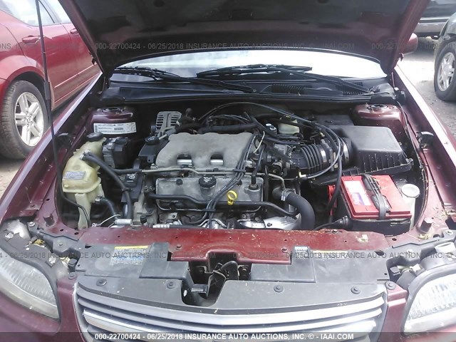 1G1NE52J33M682694 - 2003 CHEVROLET MALIBU LS RED photo 10