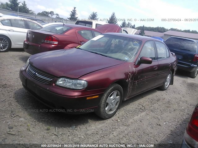 1G1NE52J33M682694 - 2003 CHEVROLET MALIBU LS RED photo 2