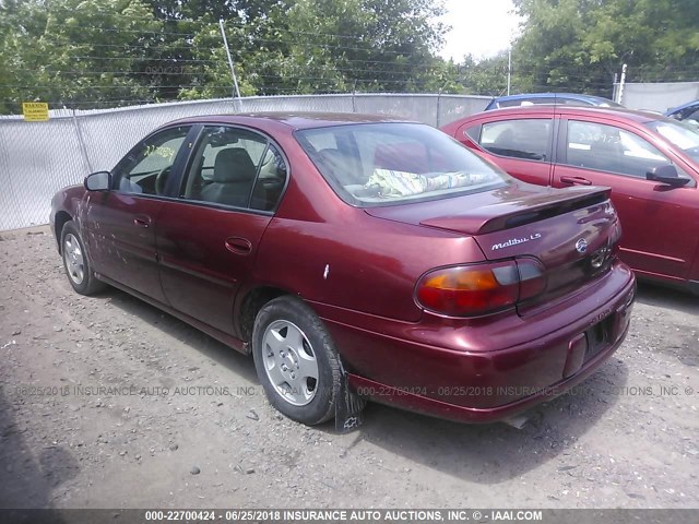 1G1NE52J33M682694 - 2003 CHEVROLET MALIBU LS RED photo 3