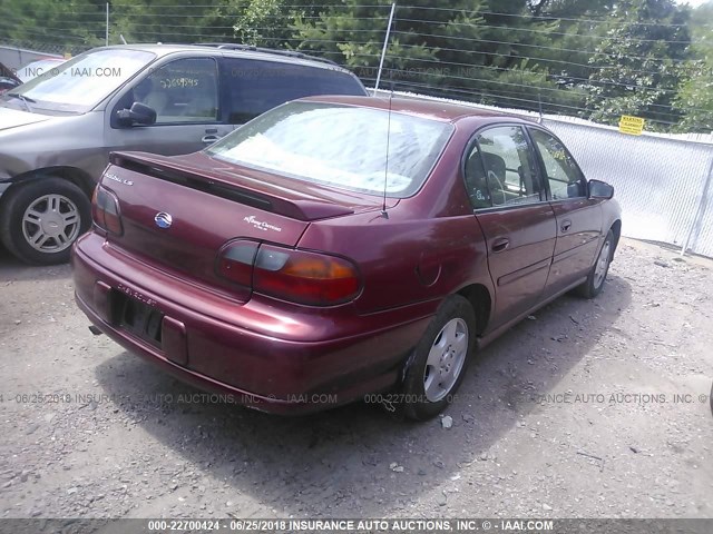 1G1NE52J33M682694 - 2003 CHEVROLET MALIBU LS RED photo 4