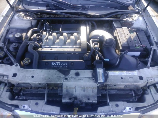 1LNHM97V01Y698394 - 2001 LINCOLN CONTINENTAL  Brązowy zdjęcie 10