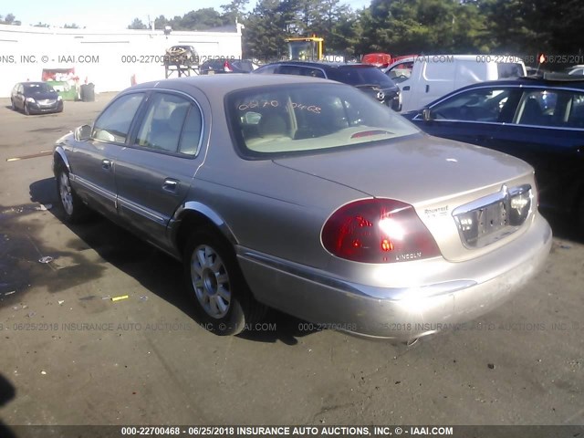 1LNHM97V01Y698394 - 2001 LINCOLN CONTINENTAL  TAN photo 3