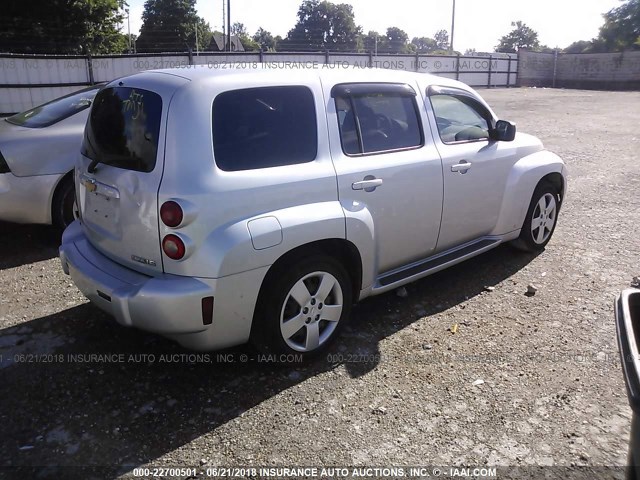 3GNCA13B49S639895 - 2009 CHEVROLET HHR LS SILVER photo 4