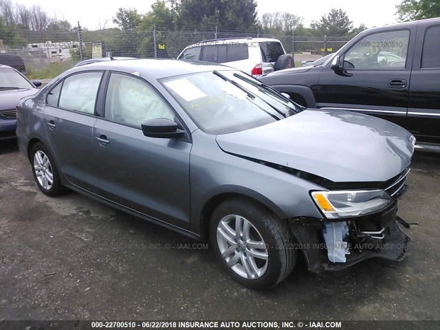 3VW2K7AJ8FM351390 - 2015 VOLKSWAGEN JETTA S 灰色 照片 1