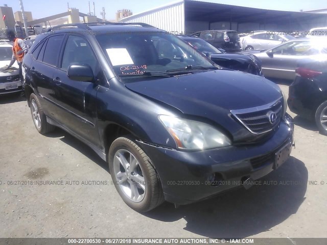 JTJHW31U472023054 - 2007 LEXUS RX 400H BLUE photo 1