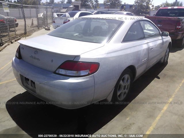 2T1CF28P8XC200858 - 1999 TOYOTA CAMRY SOLARA SE/SLE ვერცხლისფერი ფოტო 4
