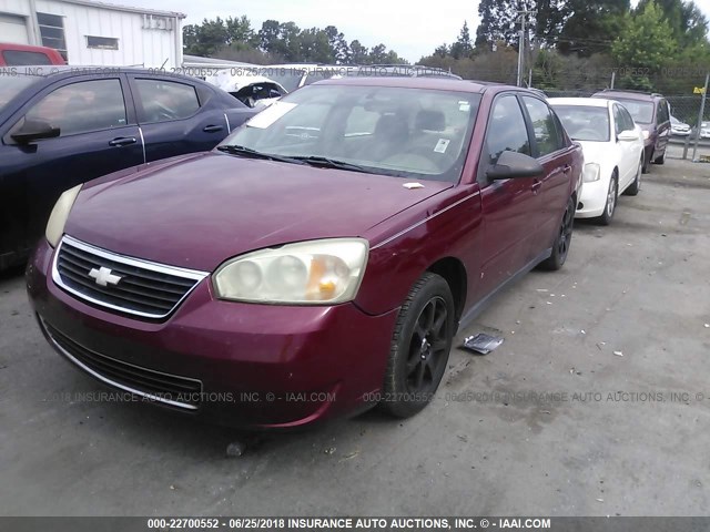 1G1ZS53806F125921 - 2006 CHEVROLET MALIBU LS RED photo 2