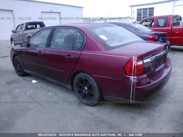 1G1ZS53806F125921 - 2006 CHEVROLET MALIBU LS RED photo 3