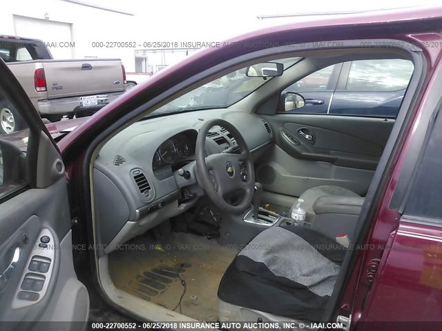 1G1ZS53806F125921 - 2006 CHEVROLET MALIBU LS RED photo 5