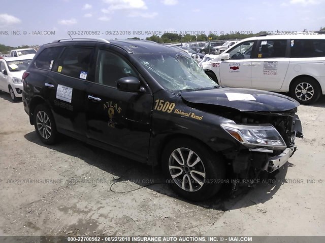 5N1AR2MN9FC668636 - 2015 NISSAN PATHFINDER S/SV/SL/PLATINUM BLACK photo 1