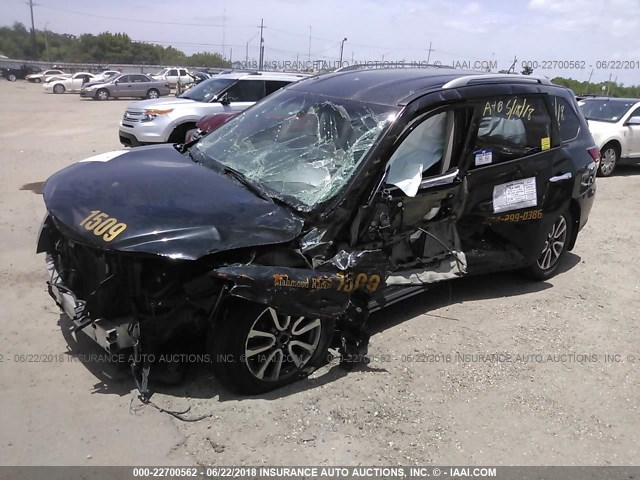 5N1AR2MN9FC668636 - 2015 NISSAN PATHFINDER S/SV/SL/PLATINUM BLACK photo 2