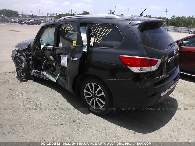 5N1AR2MN9FC668636 - 2015 NISSAN PATHFINDER S/SV/SL/PLATINUM BLACK photo 3