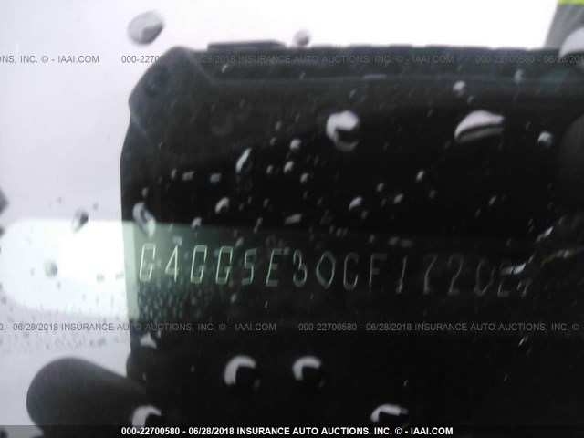 1G4GG5E30CF172021 - 2012 BUICK LACROSSE PREMIUM BLACK photo 9
