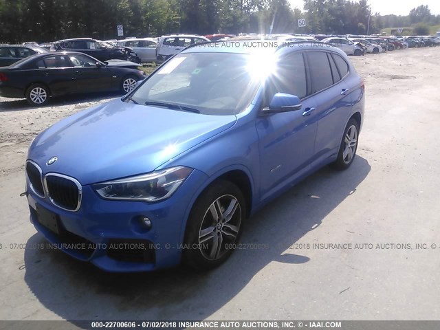 WBXHT3C3XH5F78175 - 2017 BMW X1 XDRIVE28I BLUE photo 2