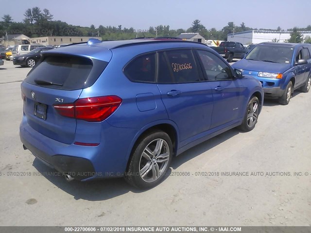 WBXHT3C3XH5F78175 - 2017 BMW X1 XDRIVE28I BLUE photo 4