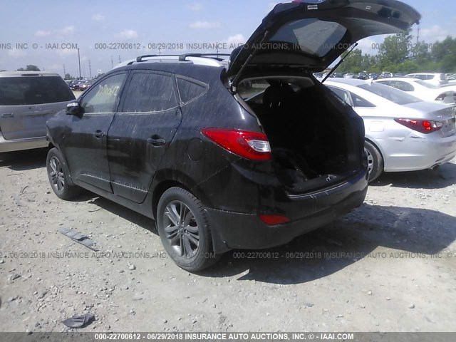 KM8JUCAG2EU939667 - 2014 HYUNDAI Tucson GLS/LIMITED/SE BLACK photo 3