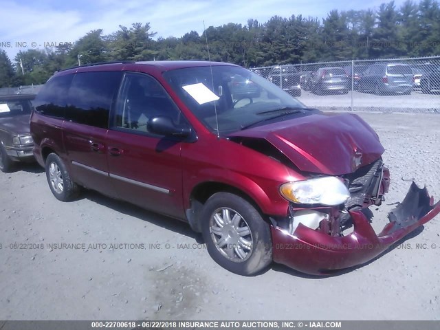 2A4GP54L67R259436 - 2007 CHRYSLER TOWN & COUNTRY TOURING RED photo 1