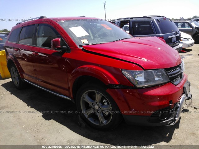 3C4PDCGG8GT235332 - 2016 DODGE JOURNEY CROSSROAD RED photo 1