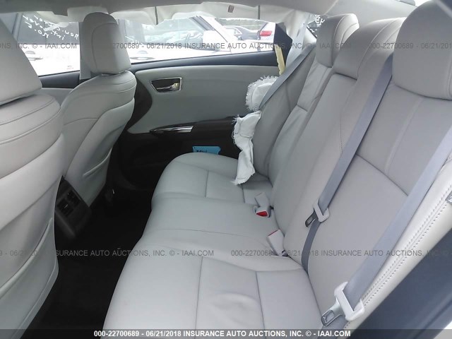 4T1BK1EB9JU283023 - 2018 TOYOTA AVALON XLE PLUS/PREMIUM/TOUR/LTD WHITE photo 8