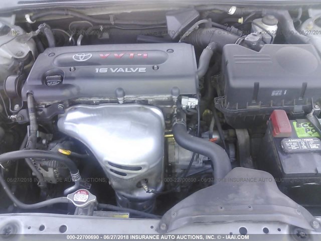 4T1BE30K56U663848 - 2006 TOYOTA CAMRY LE/XLE/SE ნაცრისფერი ფოტო 10