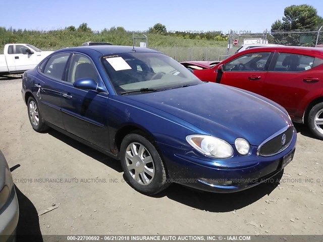 2G4WC562351219484 - 2005 BUICK LACROSSE CX BLUE photo 1