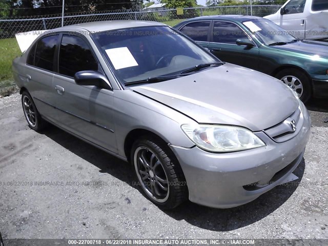 2HGES16504H502695 - 2004 HONDA CIVIC LX GOLD photo 1