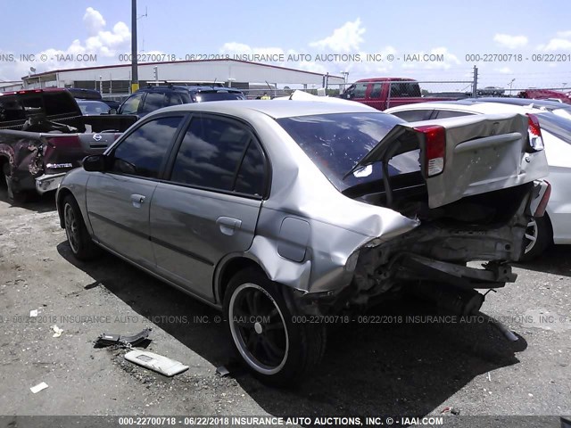 2HGES16504H502695 - 2004 HONDA CIVIC LX GOLD photo 3