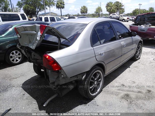 2HGES16504H502695 - 2004 HONDA CIVIC LX GOLD photo 4