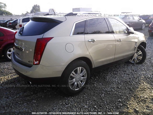 3GYFNAEY6BS551569 - 2011 CADILLAC SRX LUXURY COLLECTION GOLD photo 4