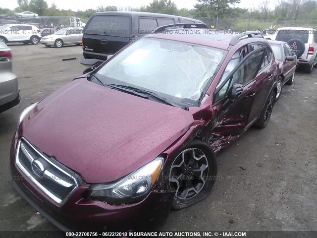 JF2GPAVC2E8243547 - 2014 SUBARU XV CROSSTREK 2.0 PREMIUM RED photo 2