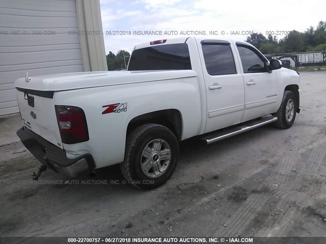 3GCRKTE31AG300715 - 2010 CHEVROLET SILVERADO K1500 LTZ WHITE photo 4