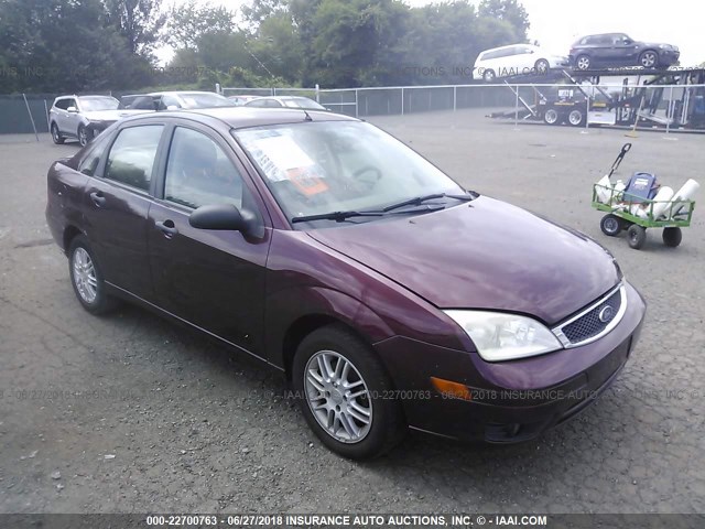 1FAFP34N17W268808 - 2007 FORD FOCUS ZX4/S/SE/SES BURGUNDY photo 1