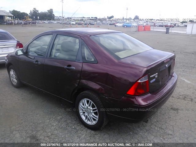 1FAFP34N17W268808 - 2007 FORD FOCUS ZX4/S/SE/SES 勃艮第红 照片 3