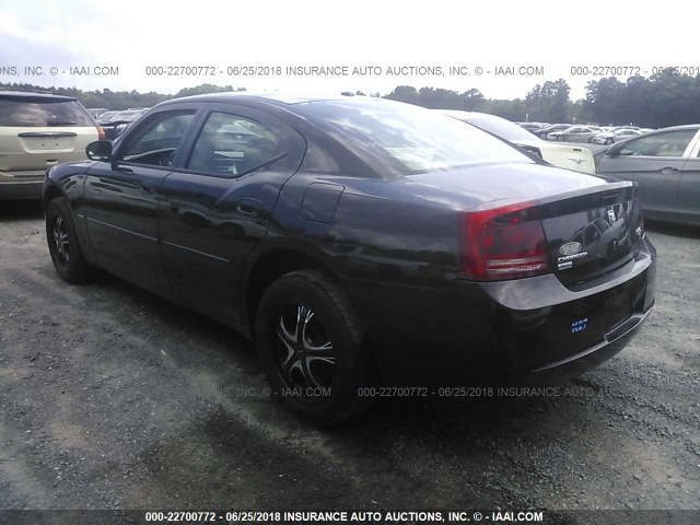 2B3KK53H87H615520 - 2007 DODGE CHARGER R/T BLACK photo 3